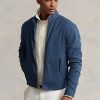 Blue Men’s Ralph Lauren Linen-Blend Herringbone Twill Jackets Blue Men’s Ralph Lauren Linen-Blend Herringbone Twill Jackets