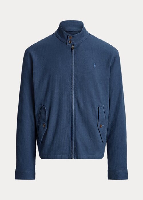 Blue Men’s Ralph Lauren Linen-Blend Herringbone Twill Jackets Blue Men’s Ralph Lauren Linen-Blend Herringbone Twill Jackets