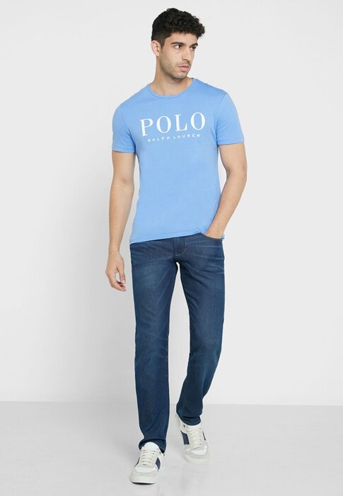 Blue Men’s Ralph Lauren Logo Crew Neck T Shirts Blue Men’s Ralph Lauren Logo Crew Neck T Shirts