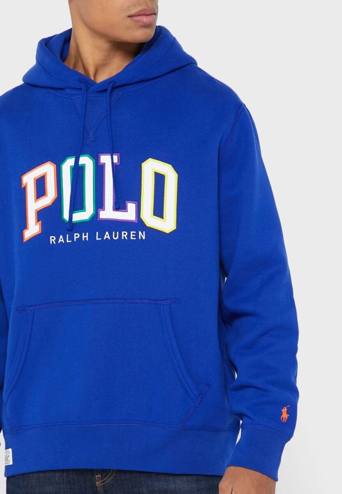 Blue Men’s Ralph Lauren Logo Hoodie