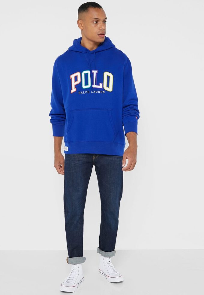 Blue Men’s Ralph Lauren Logo Hoodie