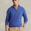 Blue Men’s Ralph Lauren Mesh-knit Cotton Quarter-zip Jumper Sweaters Blue Men’s Ralph Lauren Mesh-knit Cotton Quarter-zip Jumper Sweaters