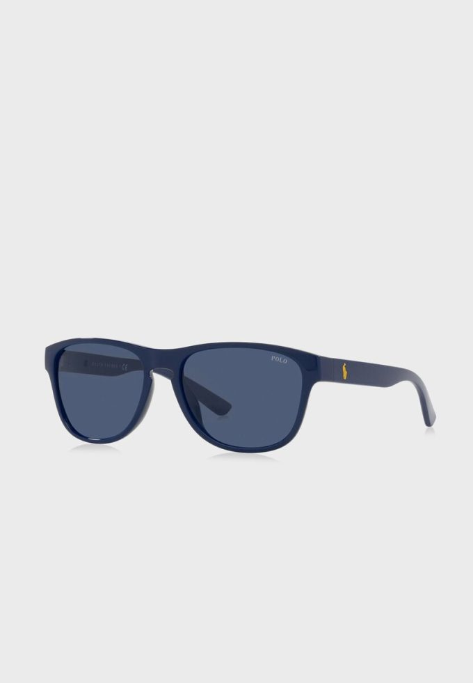 Blue Men’s Ralph Lauren Oval Sunglasses