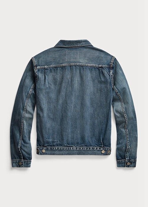 Blue Men’s Ralph Lauren Overdale Indigo Denim Trucker Jackets Blue Men’s Ralph Lauren Overdale Indigo Denim Trucker Jackets