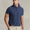 Blue Men’s Ralph Lauren Slim Fit Mesh  Polo Shirts