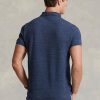 Blue Men’s Ralph Lauren Slim Fit Mesh  Polo Shirts