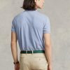Blue Men’s Ralph Lauren Slim Fit Mesh  Polo Shirts