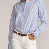 Blue Women’s Ralph Lauren Adrien Striped Cotton Shirts