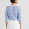 Blue Women’s Ralph Lauren Cable-Knit Cricket Sweaters Blue Women’s Ralph Lauren Cable-Knit Cricket Sweaters