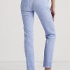 Blue Women’s Ralph Lauren Coated Mid-Rise Straight Ankle Jeans