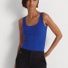 Blue Women’s Ralph Lauren Cotton-Blend Tanks