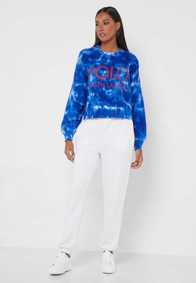 Blue Women’s Ralph Lauren Crew Neck Knitted Sweatshirts
