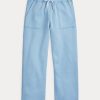 Blue Women’s Ralph Lauren Cutoff-Hem Fleece Sweatpants Blue Women’s Ralph Lauren Cutoff-Hem Fleece Sweatpants