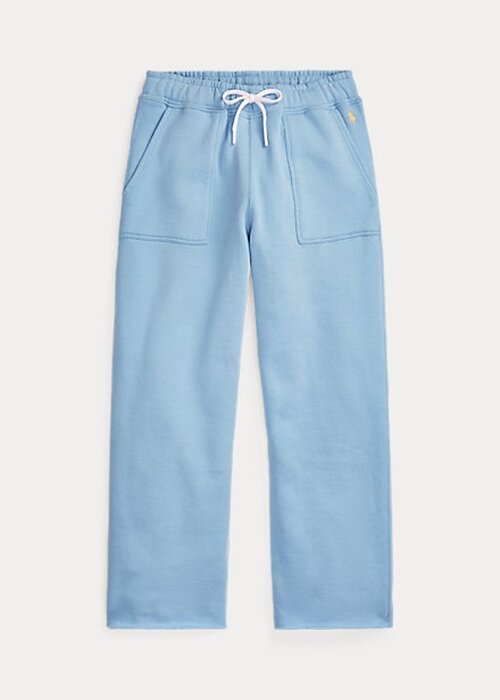 Blue Women’s Ralph Lauren Cutoff-Hem Fleece Sweatpants Blue Women’s Ralph Lauren Cutoff-Hem Fleece Sweatpants