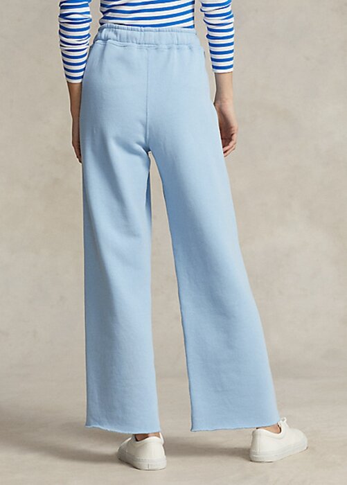 Blue Women’s Ralph Lauren Cutoff-Hem Fleece Sweatpants Blue Women’s Ralph Lauren Cutoff-Hem Fleece Sweatpants