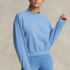 Blue Women’s Ralph Lauren Fleece Crewneck Sweatshirts Blue Women’s Ralph Lauren Fleece Crewneck Sweatshirts