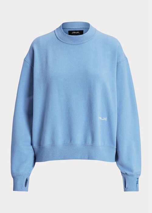 Blue Women’s Ralph Lauren Fleece Crewneck Sweatshirts Blue Women’s Ralph Lauren Fleece Crewneck Sweatshirts