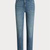 Blue Women’s Ralph Lauren High-rise Straight Ankle Jeans Blue Women’s Ralph Lauren High-rise Straight Ankle Jeans