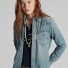 Blue Women’s Ralph Lauren Indigo Denim Western Shirts