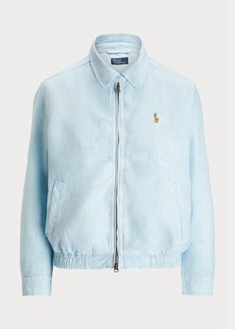 Blue Women’s Ralph Lauren Linen   Windbreaker