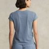 Blue Women’s Ralph Lauren Organic Cotton Crewneck T Shirts Blue Women’s Ralph Lauren Organic Cotton Crewneck T Shirts