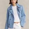 Blue Women’s Ralph Lauren Oversize Boxy Fit Denim Coats