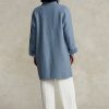 Blue Women’s Ralph Lauren Oversize Double-Face Car Coats Blue Women’s Ralph Lauren Oversize Double-Face Car Coats