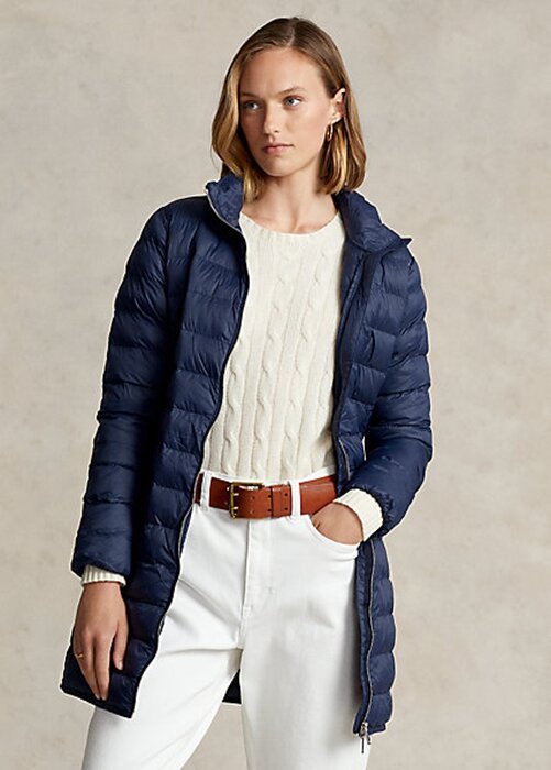 Blue Women’s Ralph Lauren Packable Quilted Taffeta Coats Blue Women’s Ralph Lauren Packable Quilted Taffeta Coats