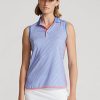 Blue Women’s Ralph Lauren Performance Sleeveless Polo Shirts