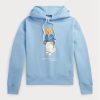 Blue Women’s Ralph Lauren Polo Bear Fleece  Hoodie