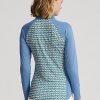 Blue Women’s Ralph Lauren Print Jersey Quarter-Zip Sweatshirts