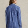 Blue Women’s Ralph Lauren Relaxed Fit Striped Linen Shirts