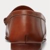 Brown Men’s Ralph Lauren Chalmers Calfskin & Canvas Penny Loafers