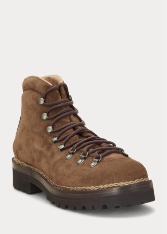 Brown Men’s Ralph Lauren Darrow Calf-Suede Boots