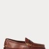 Brown Men’s Ralph Lauren Edric Leather Penny Loafers
