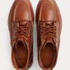 Brown Men’s Ralph Lauren Leather Lace-Up Boots