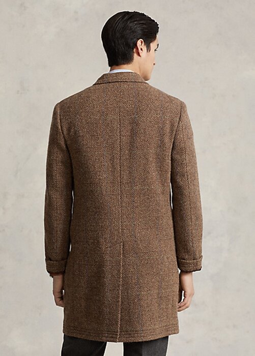 Brown Men’s Ralph Lauren Lightweight Wool Herringbone Topcoat Coats Brown Men’s Ralph Lauren Lightweight Wool Herringbone Topcoat Coats
