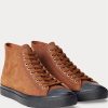 Brown Men’s Ralph Lauren Mayport Suede Sneakers