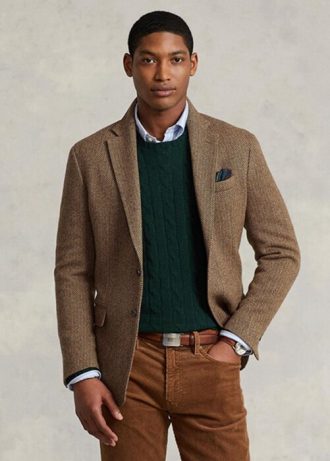 Brown Men’s Ralph Lauren Polo Soft Herringbone Sport Blazers