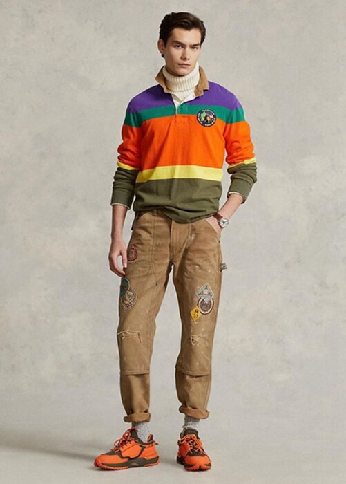 Brown Men’s Ralph Lauren Relaxed Fit Distressed Canvas Pants Brown Men’s Ralph Lauren Relaxed Fit Distressed Canvas Pants