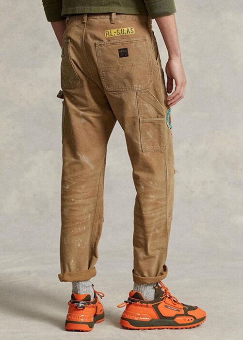 Brown Men’s Ralph Lauren Relaxed Fit Distressed Canvas Pants Brown Men’s Ralph Lauren Relaxed Fit Distressed Canvas Pants