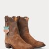 Brown Men’s Ralph Lauren Roughout Suede & Leather Boots Brown Men’s Ralph Lauren Roughout Suede & Leather Boots