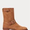 Brown Men’s Ralph Lauren Roughout Suede Boots
