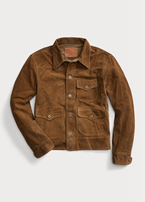 Brown Men’s Ralph Lauren Roughout Suede Jackets Brown Men’s Ralph Lauren Roughout Suede Jackets