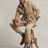 Brown Men’s Ralph Lauren Twill Belted Jackets