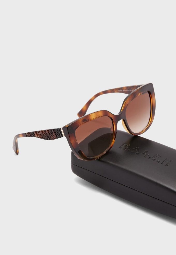 Brown Women’s Ralph Lauren 0Ra5254 Butterfly Sunglasses