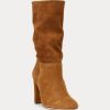 Brown Women’s Ralph Lauren Artizan Suede Boots