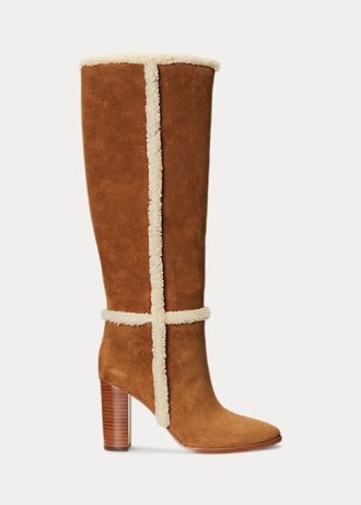 Brown Women’s Ralph Lauren Aubri Suede Boots