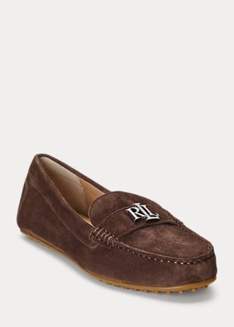 Brown Women’s Ralph Lauren Barnsbury Suede Loafers