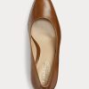 Brown Women’s Ralph Lauren Camila Burnished Leather Heels Brown Women’s Ralph Lauren Camila Burnished Leather Heels